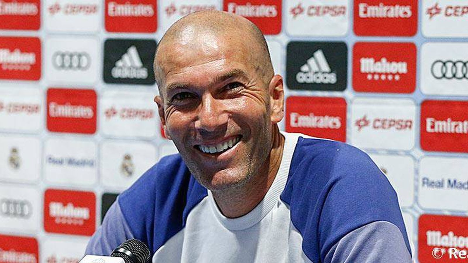 Foto: Zidane, en su primera conferencia de prensa.