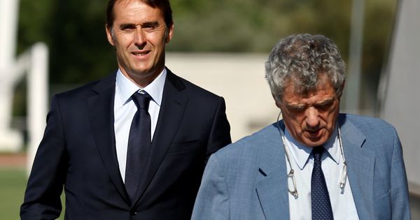 Foto: En la imagen, Julen Lopetegui y Ángel María Villar. (Reuters)