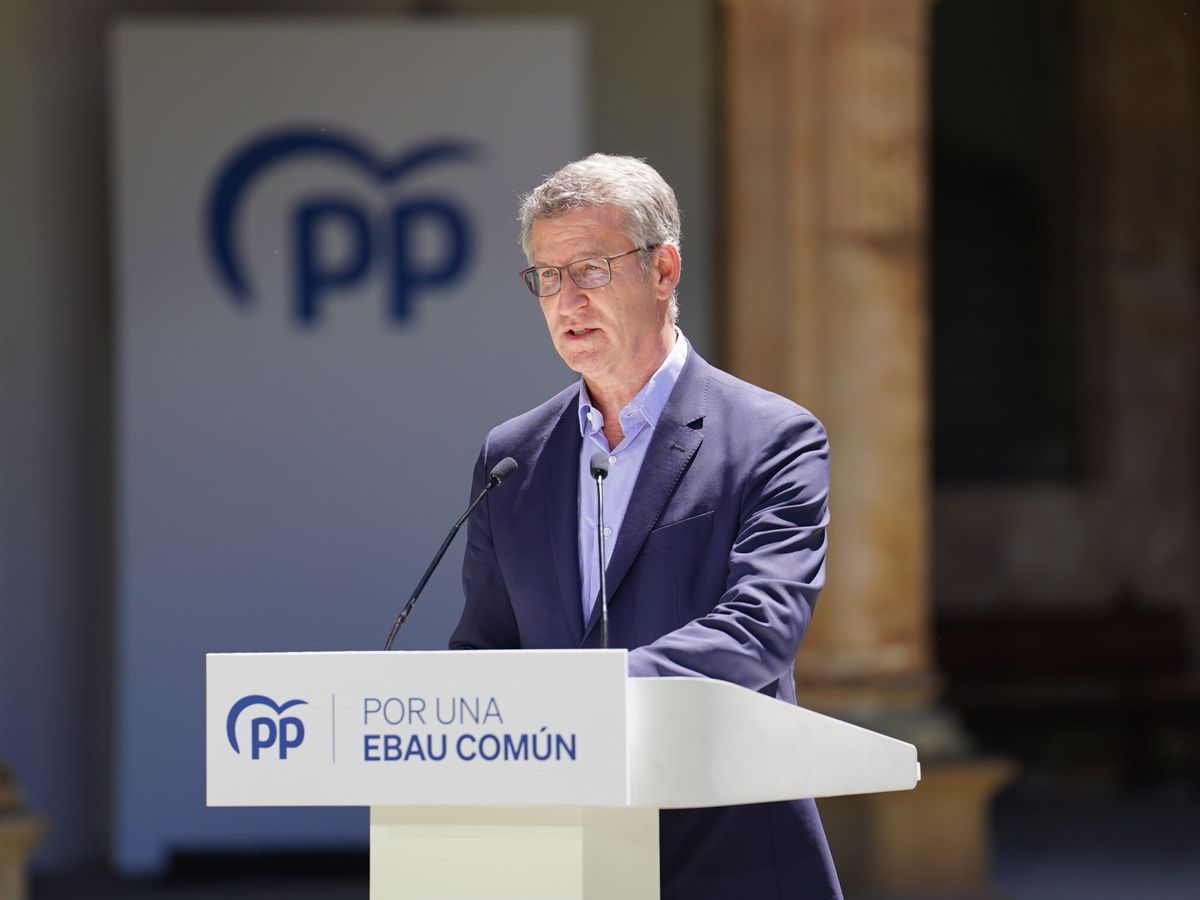 Foto: Alberto Núñez Feijóo en un acto del PP. (Europa Press/Manuel Ángel Laya)