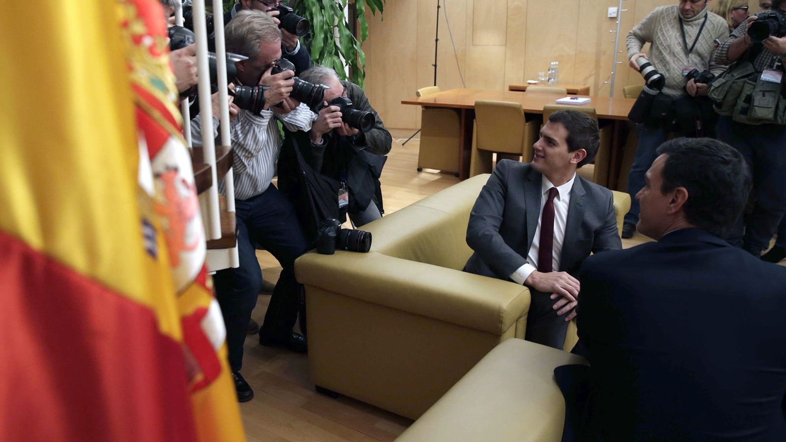 Foto: Pedro Sánchez y Albert Rivera, en una de sus reuniones. (EFE)