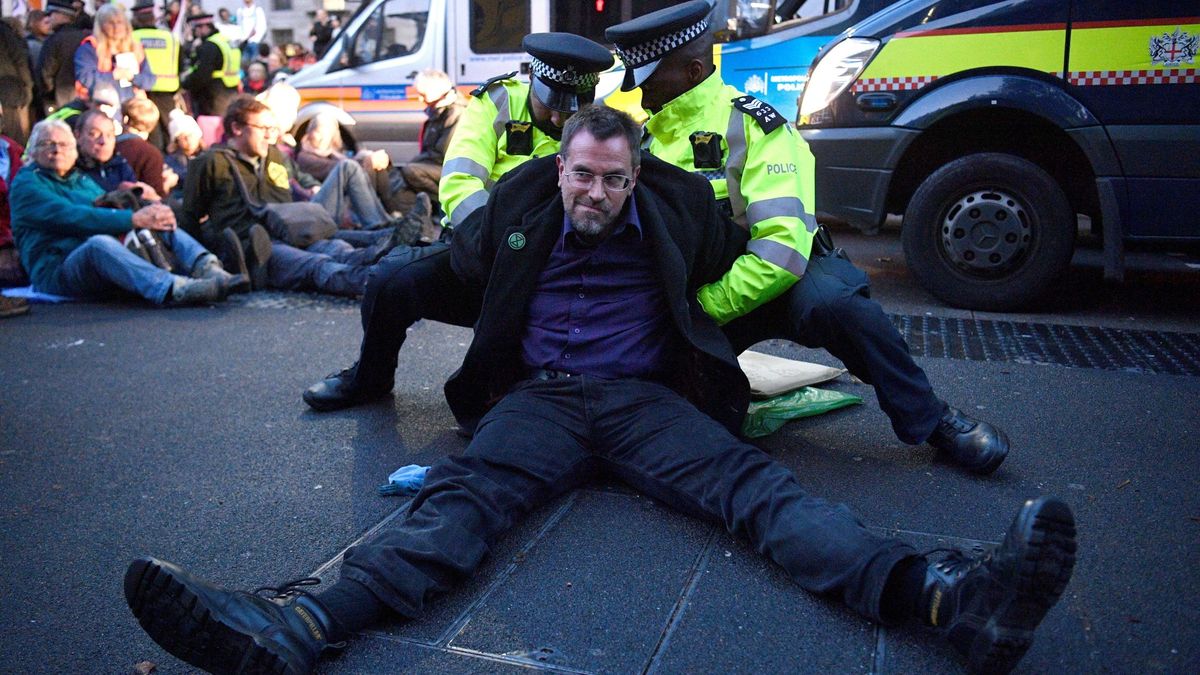 Al menos 531 los detenidos durante las protestas por el clima en Londres