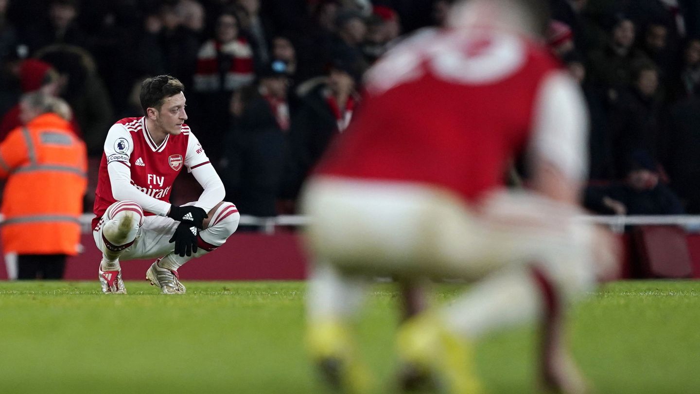 Özil, durante un reciente partido con el Arsenal. (REUTERS)