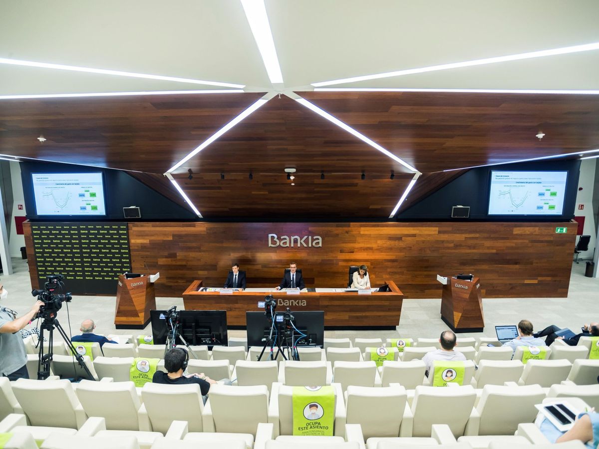 Foto: Presentación de resultados de Bankia en julio. (EFE)