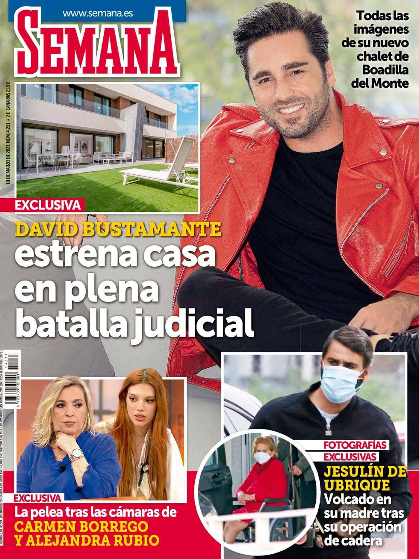  La portada de 'Semana' con la nueva casa de Bustamante.