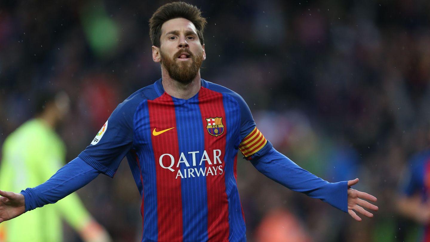 Messi celebra un gol esta temporada con el Barcelona. (EFE)
