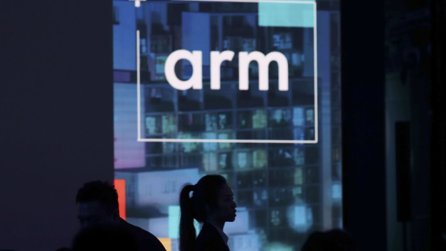 Logo de Arm Holdings en una convención. (Reuters)