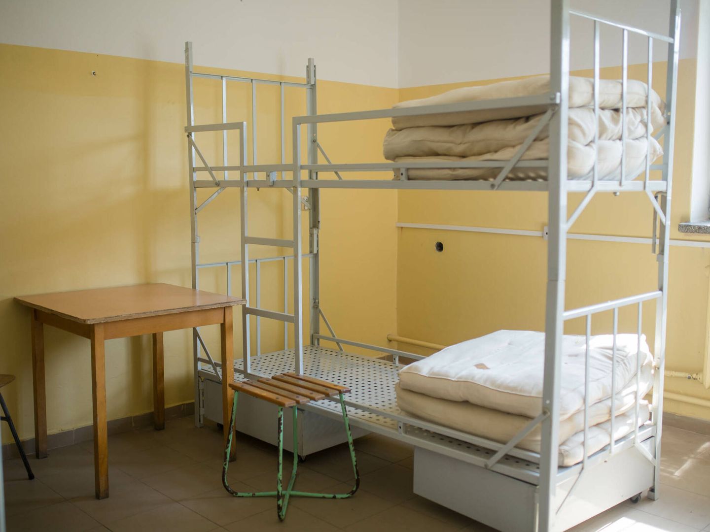 Una celda de la prisión de Rzeszów