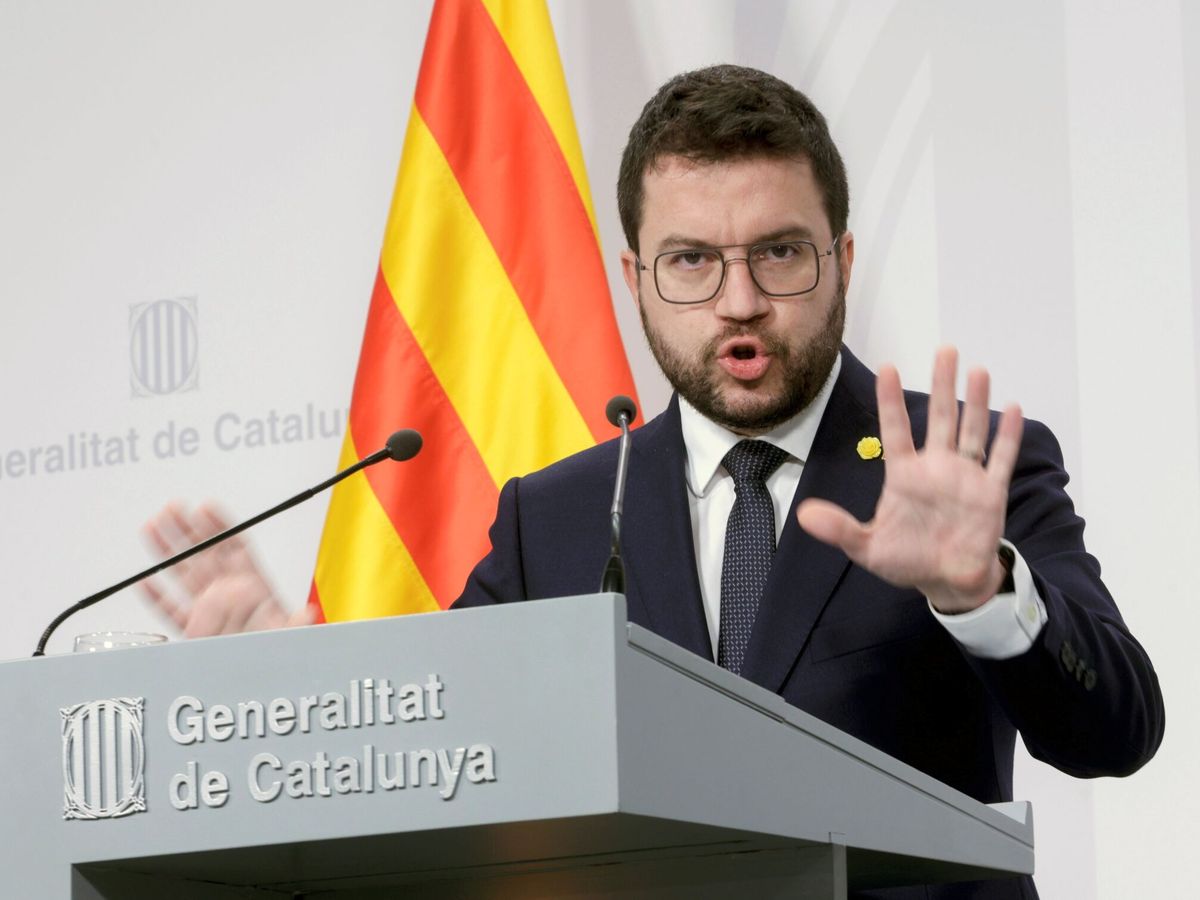 Foto: El presidente de la Generalitat, Pere Aragonès. (EFE/Quique García)
