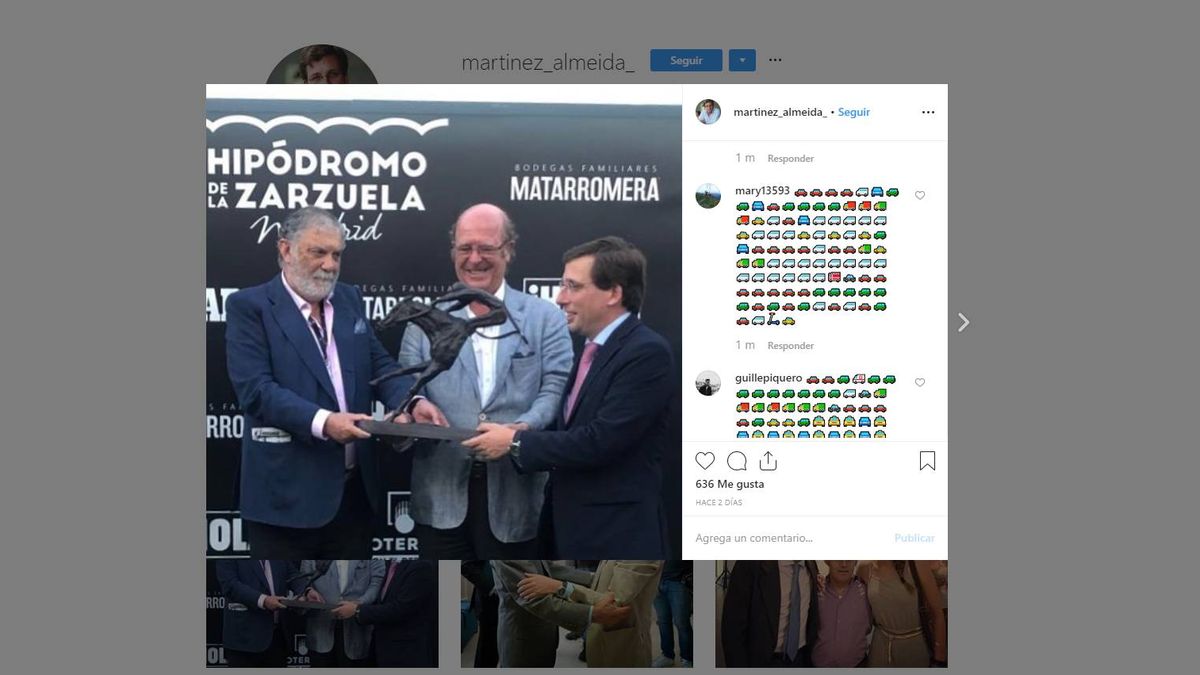 Partidarios de Madrid Central crean un atasco a Martínez-Almeida en Instagram