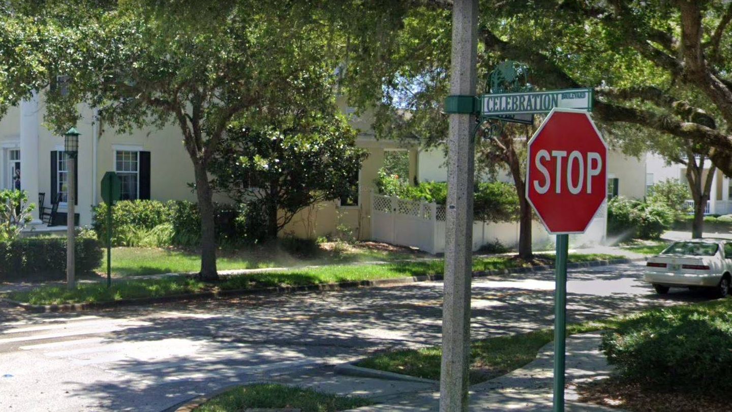 Calle Celebration Boulevard, en Florida (Estados Unidos). Foto: Google Maps