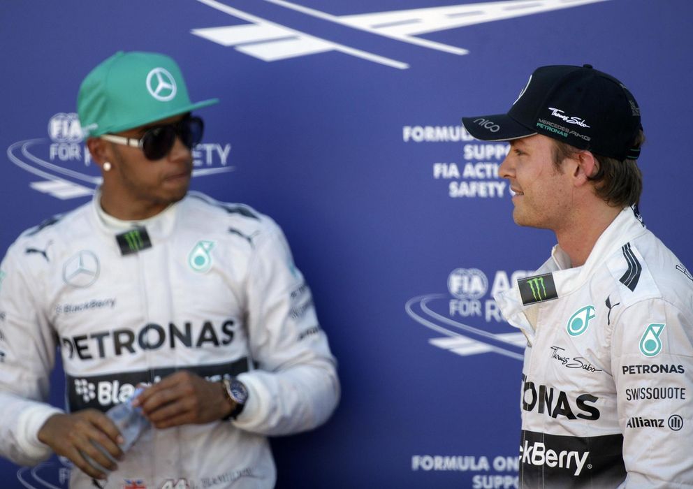 Foto: Hamilton y Rosberg, una imagen vale más que mil palabras.