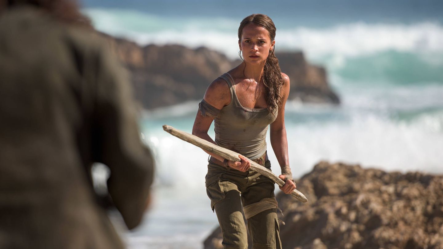 Alicia Vikander, en un fotograma de 'Tomb Raider'. (Warner)