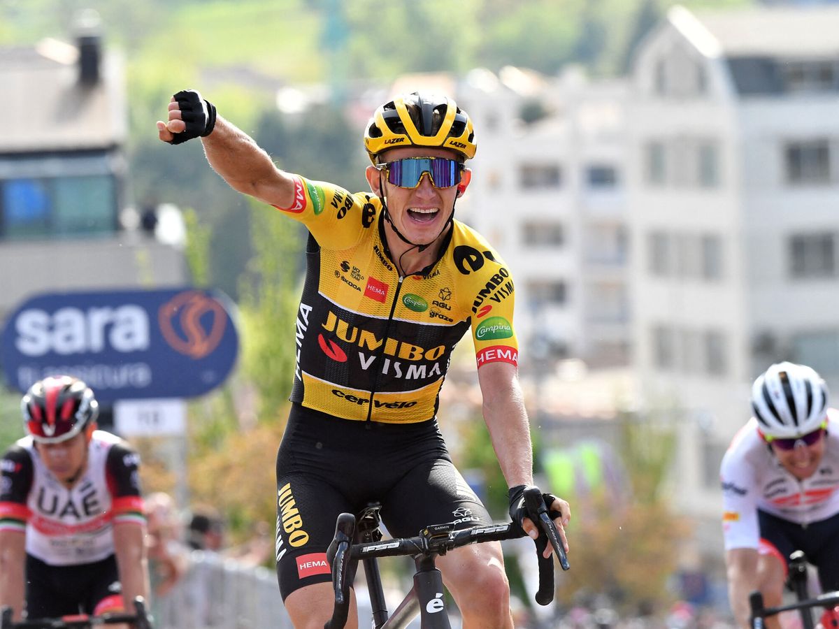 Foto: Koen Bouwman es el ganador de la séptima etapa del Giro de Italia. (Reuters/Jennifer Lorenzini)