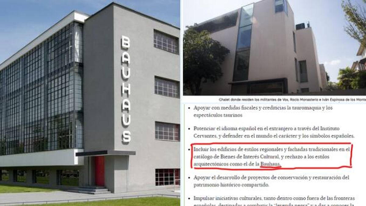 ¿No a la arquitectura Bauhaus? El detalle del programa de vivienda de Vox que ha causado revuelo en redes