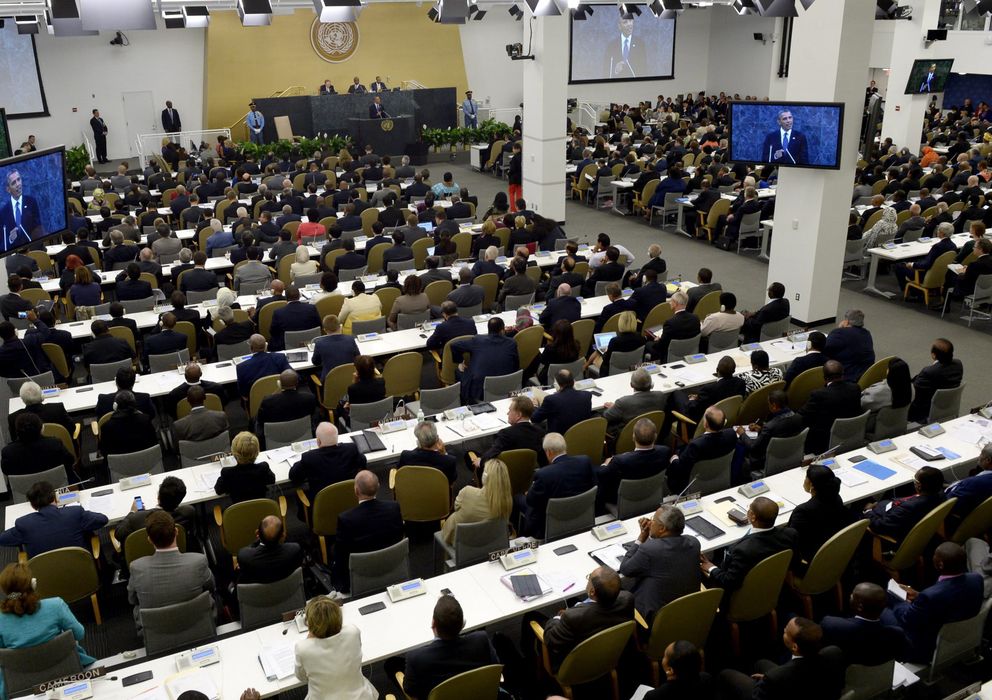Foto: Barack Obama interviene en la Asamblea General de la ONU. (Efe)