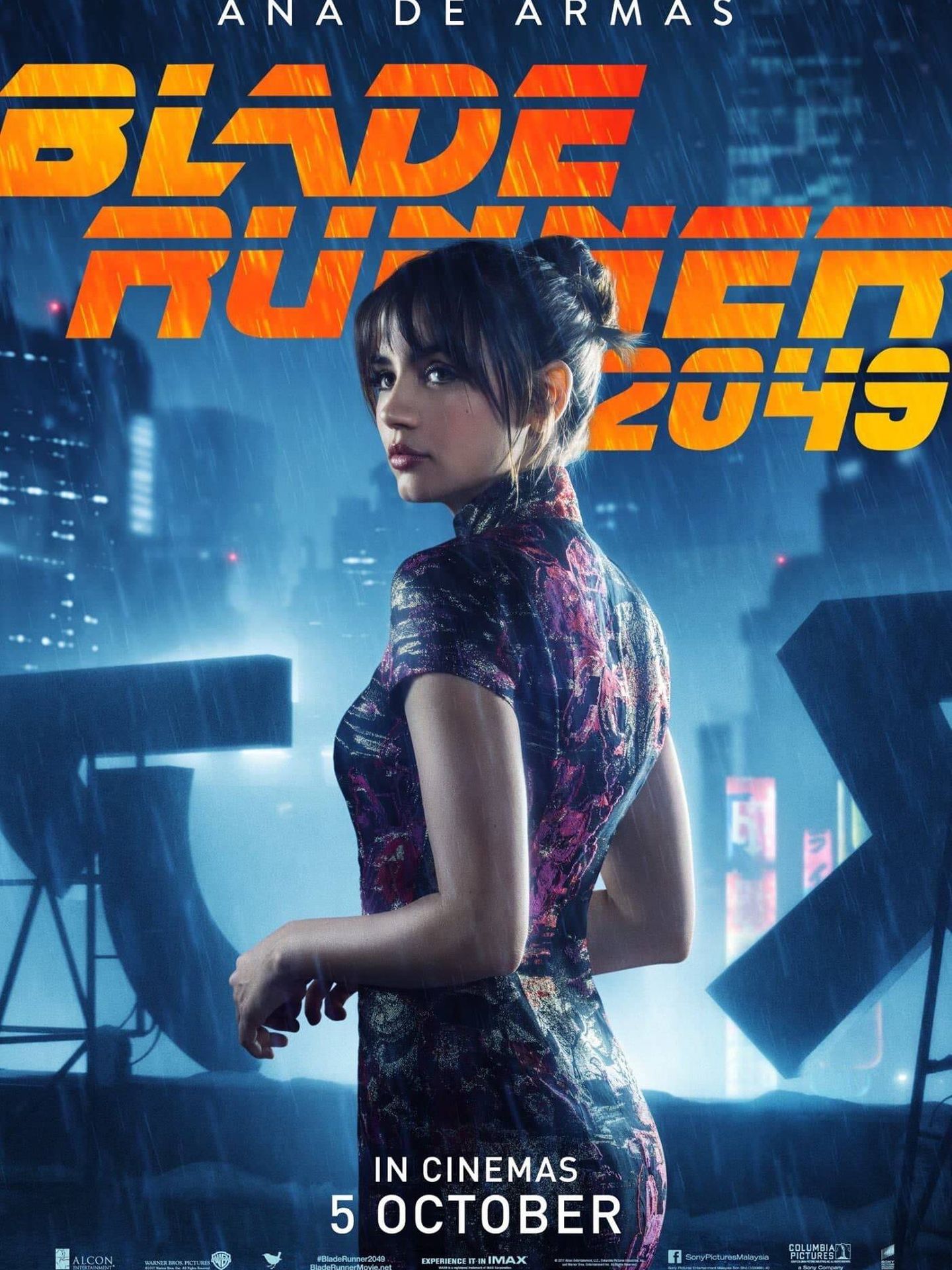 De Armas en un cartel de 'Blade Runner 2049'. (Sony)