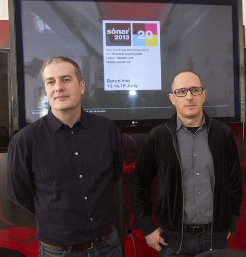 Foto: Los codirectores del festival Sónar, Ricard Robles (i) y Enric Palau. 