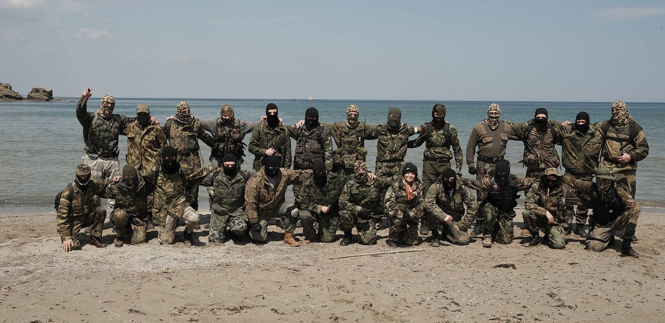 Miembros del Movimiento Nacionalista Búlgaro Shipka. (Foto cedida por BNO Shipka)