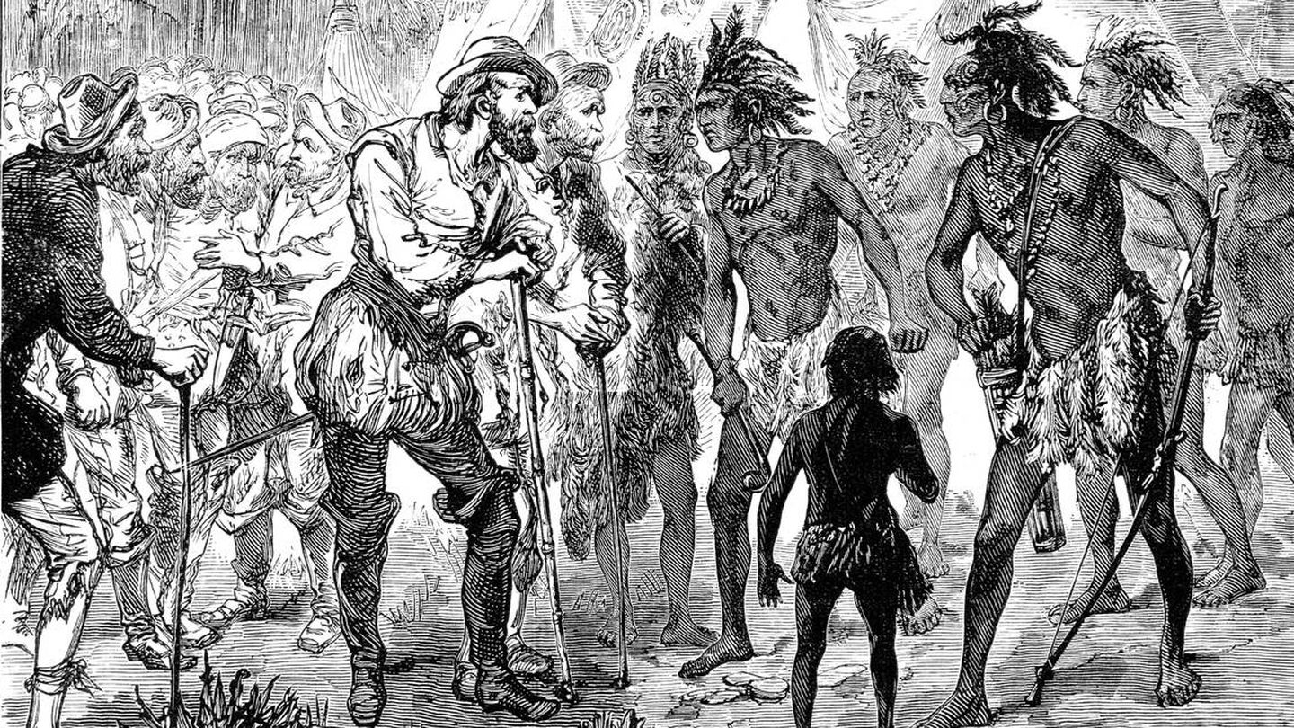 Alonso de Ojeda en su llegada a un pueblo de nativos (Fuente: iStock)