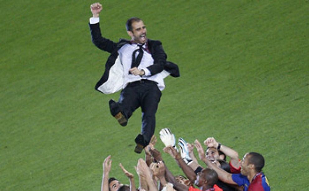Foto: Guardiola dedicó el triunfo a Paolo Maldini