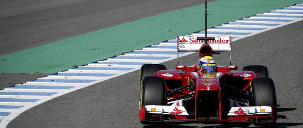 Foto: Ferrari sonríe: no es por el mejor tiempo, es por la cara de Massa
