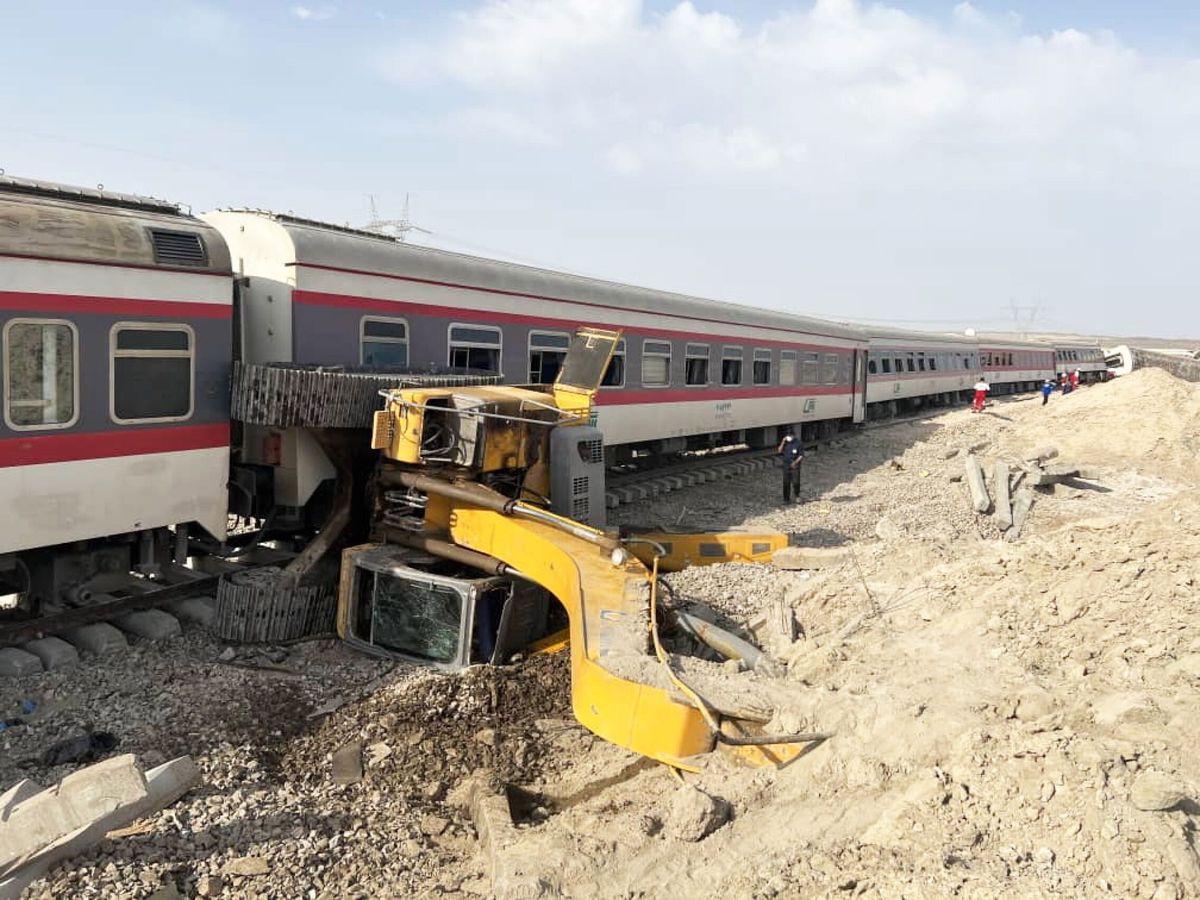 Foto: Accidente de tren en Irán. (EFE/EPA/IRCS)