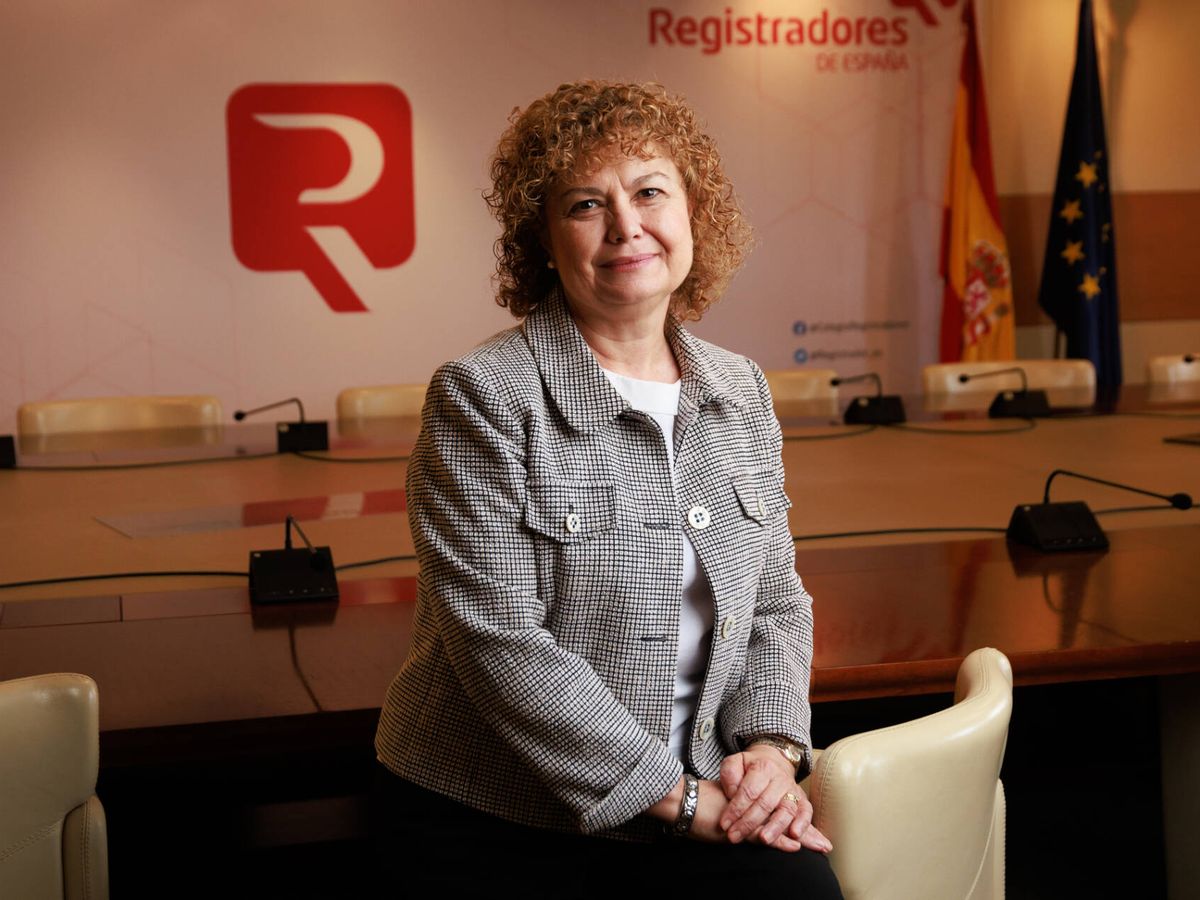 Foto: María Emilia Adán, decana del Colegio de Registradores. (Patricia J. Garcinuño)