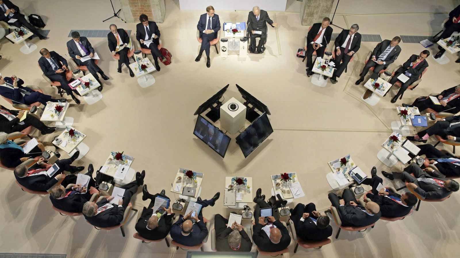 Foto: Reunión de ministros de finanzas del G7 en Dresde (Alemania). (EFE)