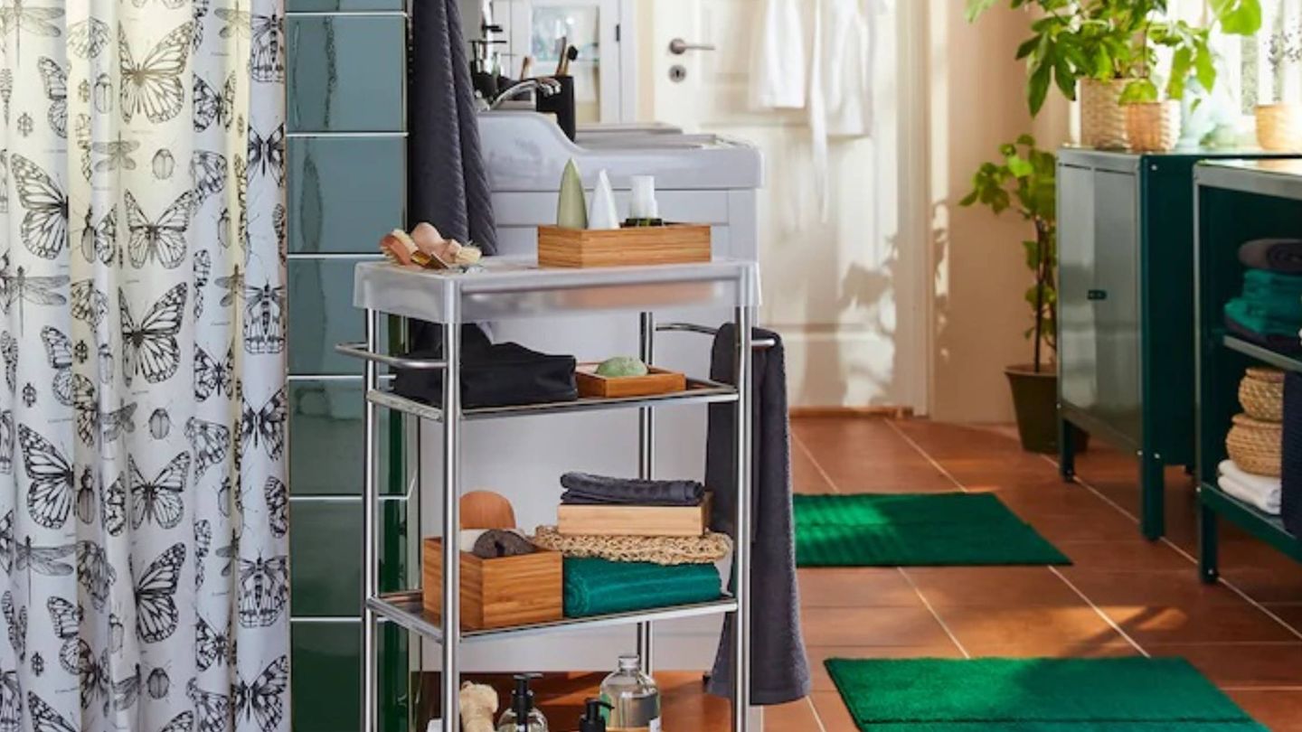 Soluciones prácticas de Ikea para un baño ordenado. (Cortesía)
