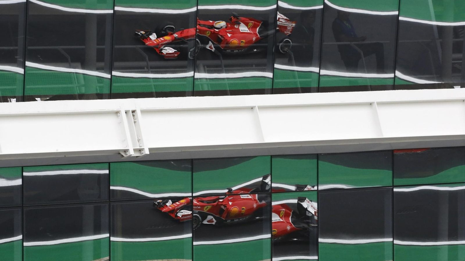 Foto: Sebastian Vettel en su Ferrari.