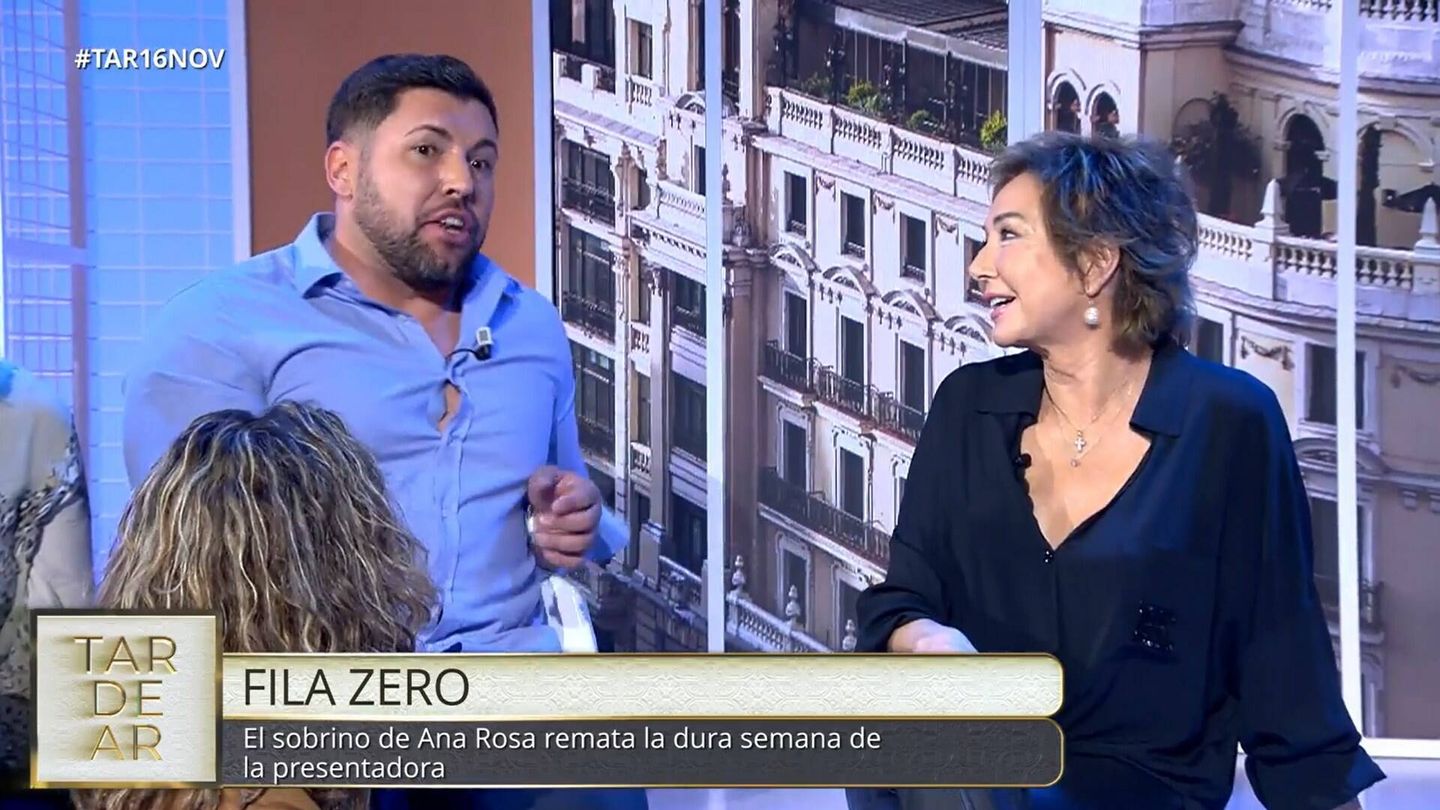 Kike Quintana y Ana Rosa, en 'TardeAR'. (Telecinco)