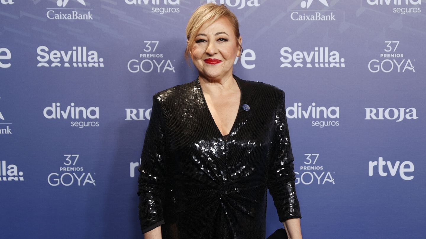 Carmen Machi posa a su llegada al encuentro de nominados de los Premios Goya. (EFE/Mariscal)