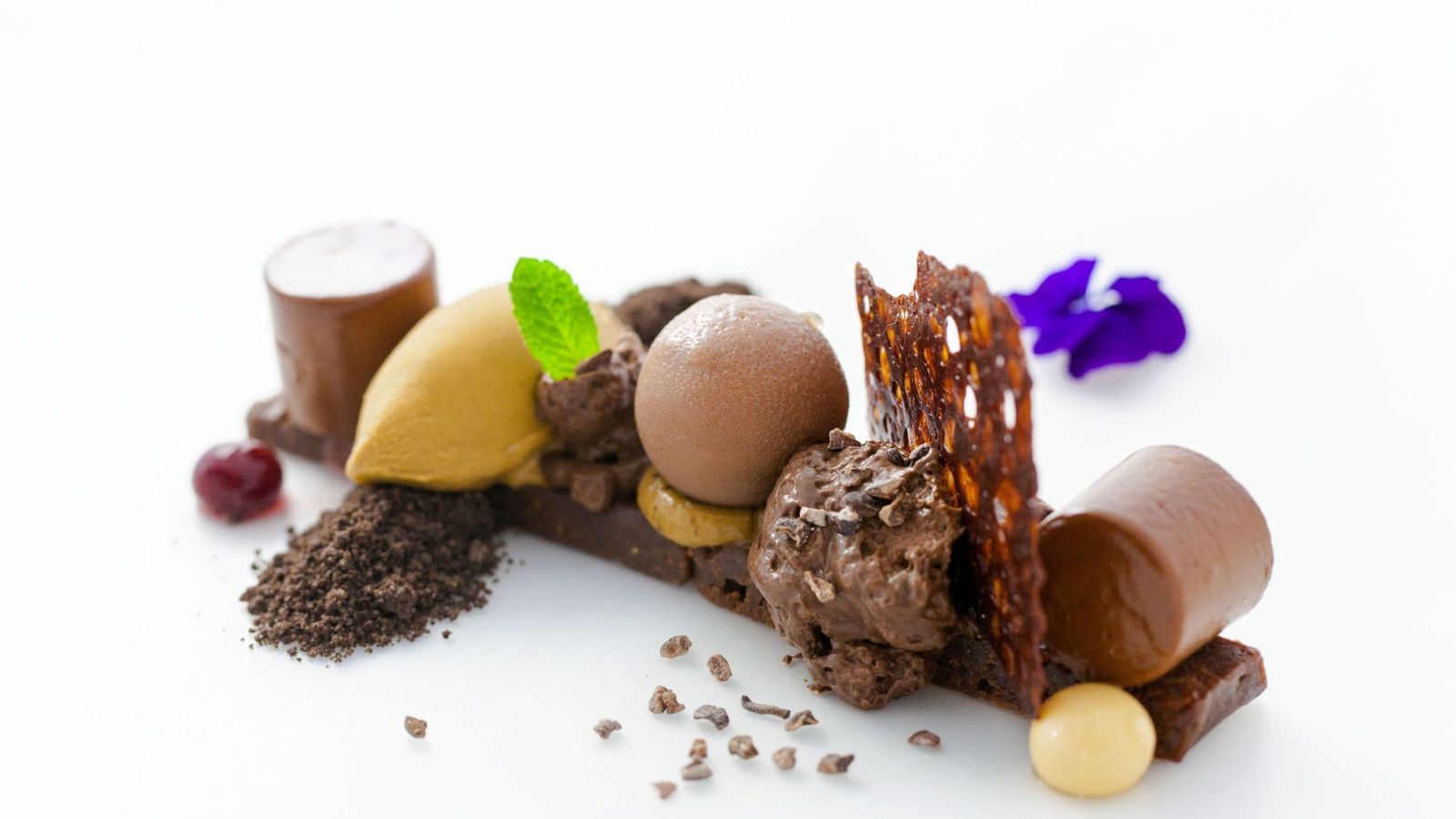 Foto: El Cenador de Amós. Chocolate en texturas