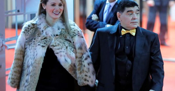 Foto: Maradona y Rocío Oliva en una imagen de archivo. (EFE)