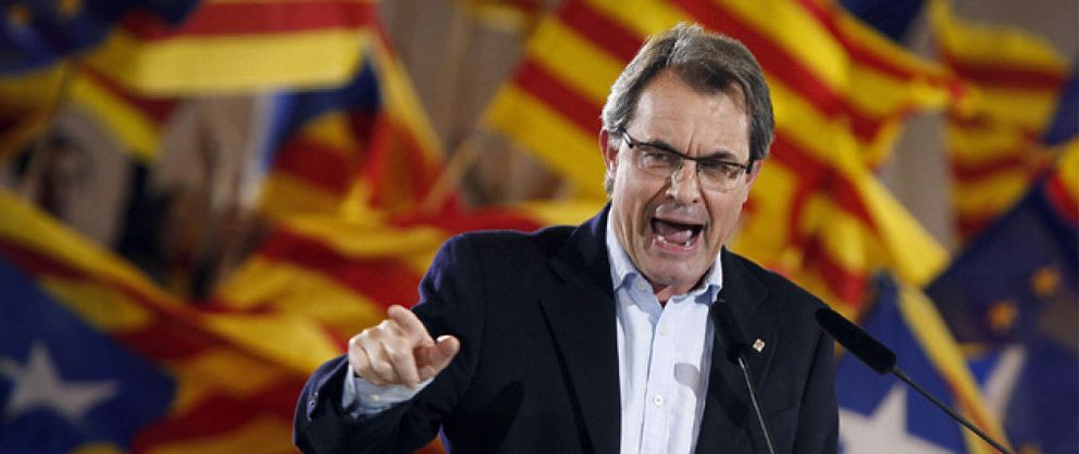 Foto: Mas: “No daré un paso atrás mientras tenga al pueblo de Cataluña a mi lado”