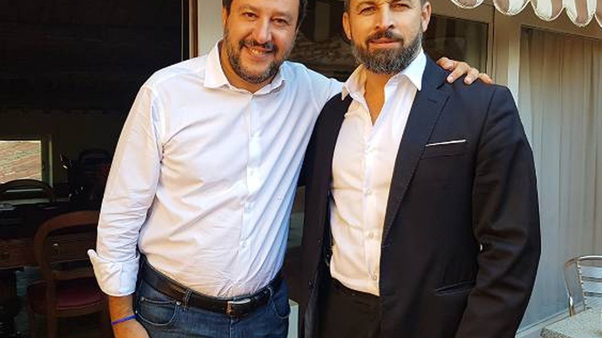 Abascal se reúne con Salvini y hablan sobre la lucha contra la inmigración masiva