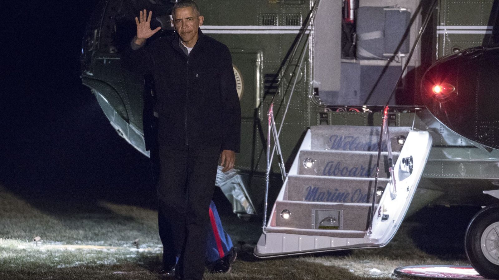 Foto: Barack Obama, a su llegada a Florida. (Reuters)