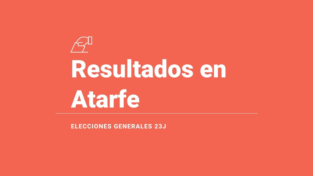 Atarfe: ganador y resultados en las elecciones generales del 23 de julio 2023, última hora en directo