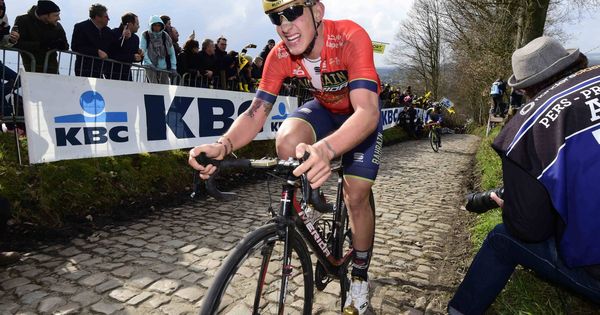 Foto: Iván García Cortina fue uno de los integrantes de la escapada del Tour de Flandes. (Imago)