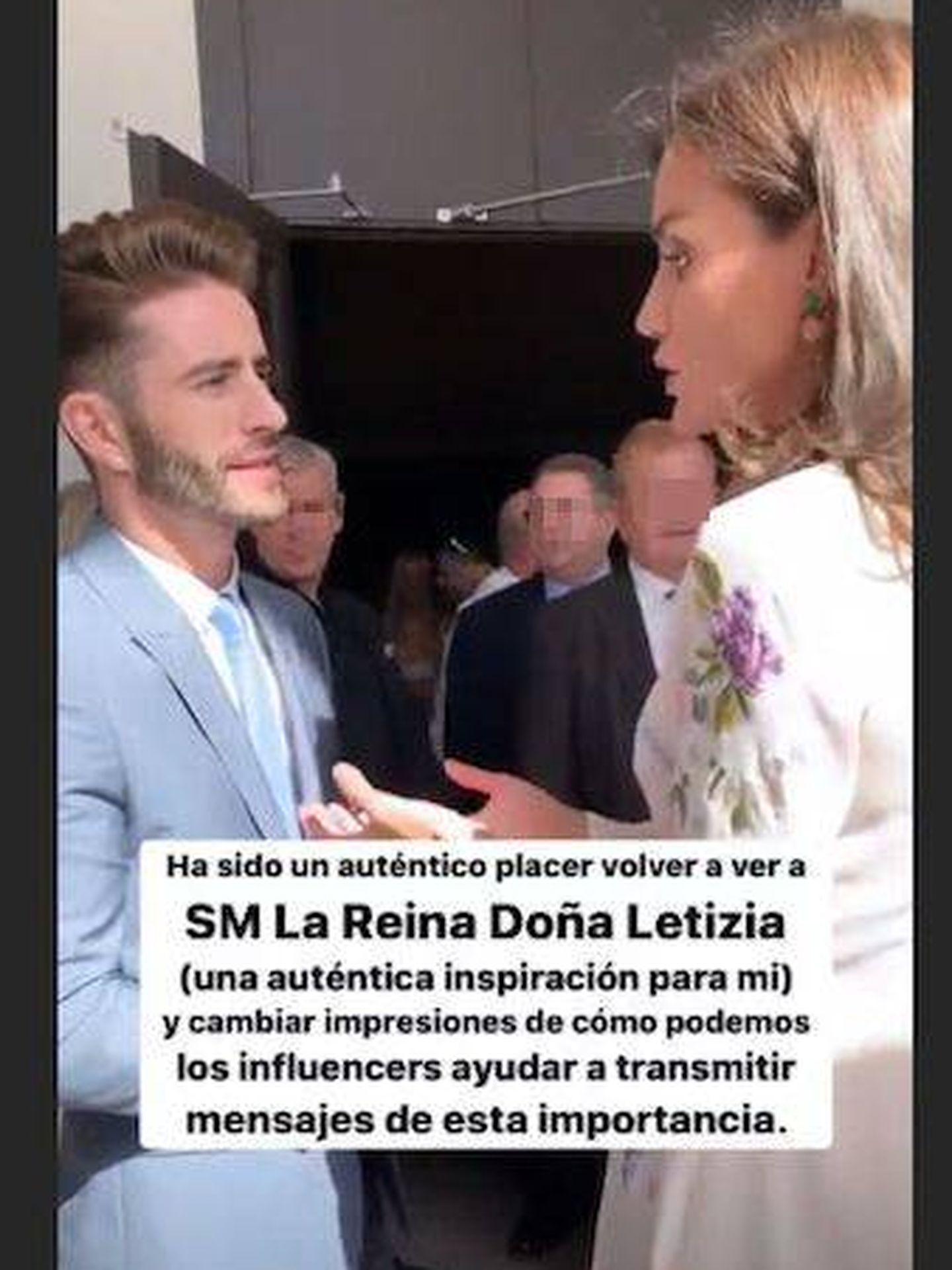 El encuentro de Pelayo y Letizia. (Instagram)