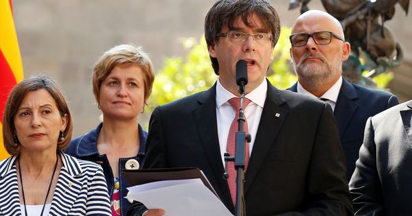 Foto: Carles Puigdemont anuncia fecha y pregunta del referéndum. (Reuters)