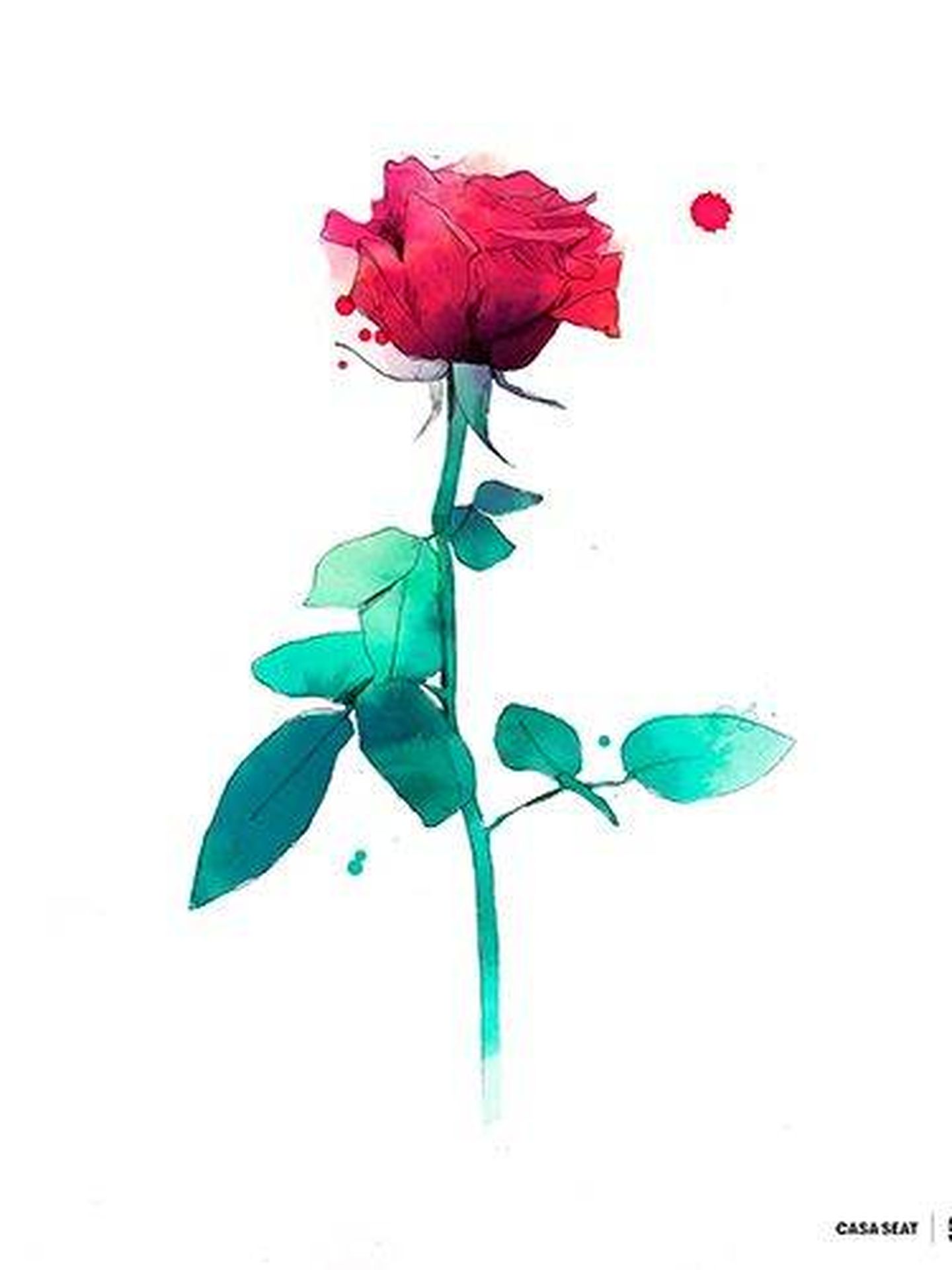 Rosa para Sant Jordi, diseñada por Conrad Roset (CASA SEAT)