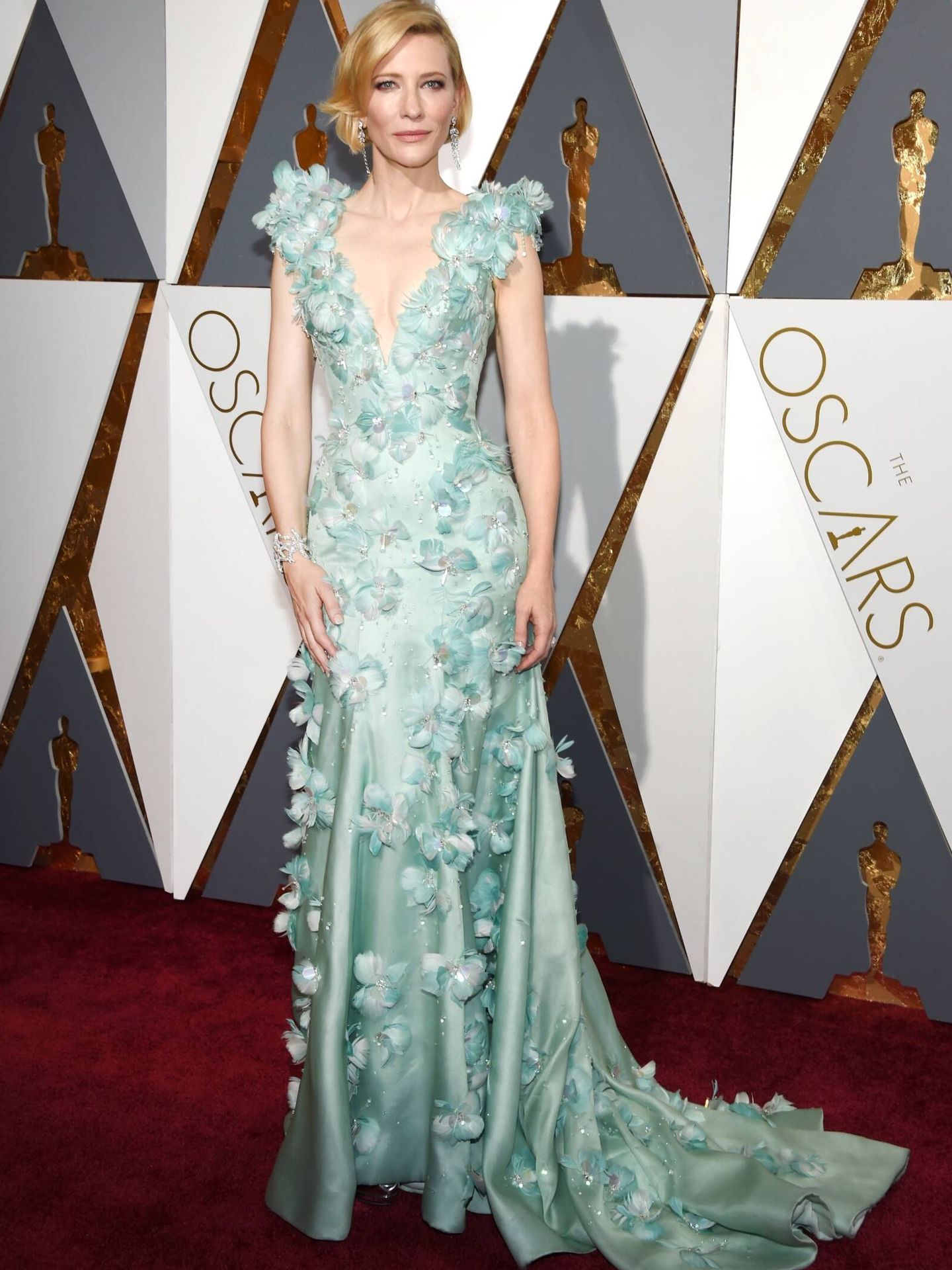  Cate Blanchett, en los Premios Oscar de 2016. (Getty)