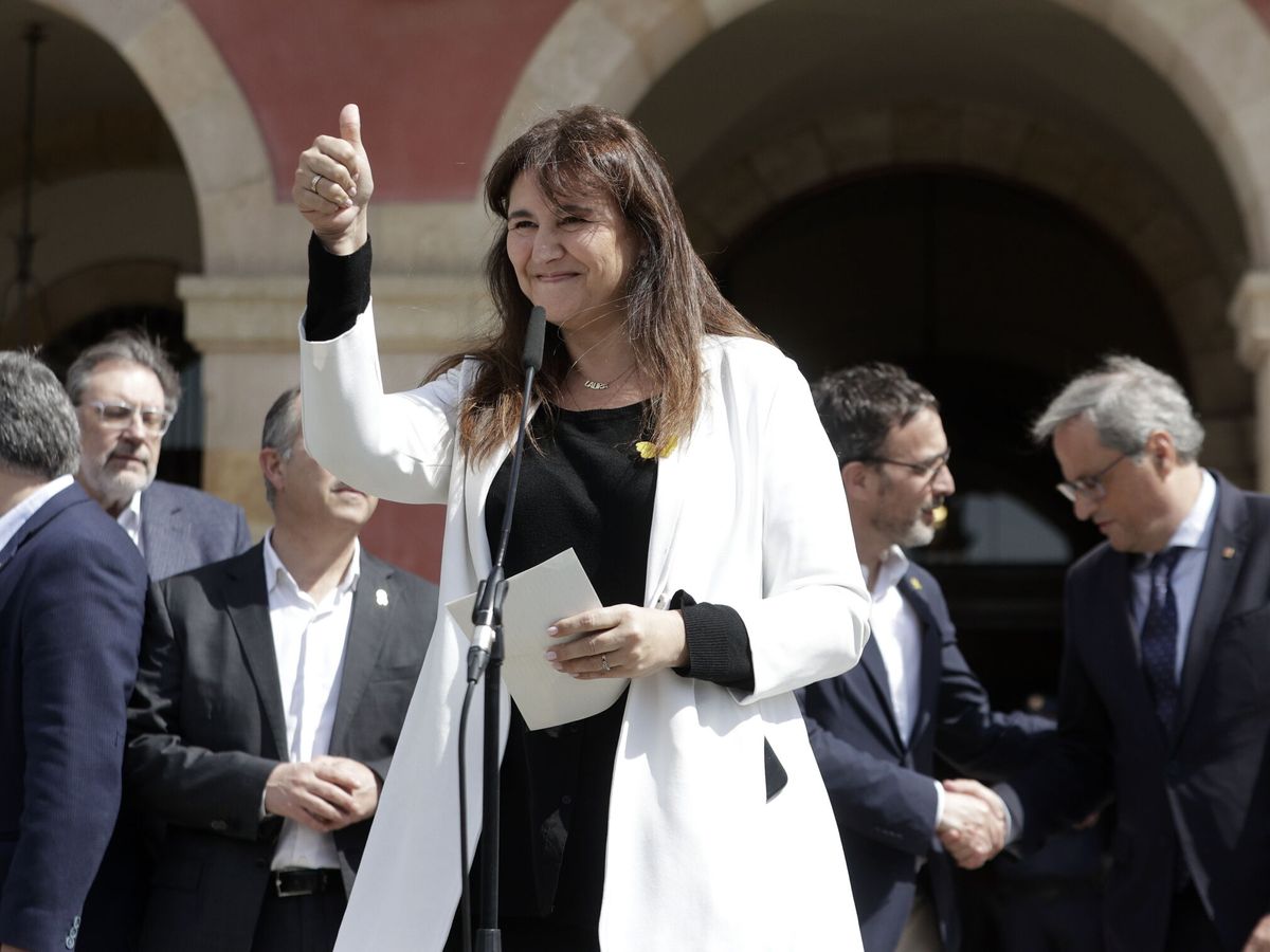 Foto: Laura Borràs, presidenta suspendida del Parlament de Cataluña. (EFE/Quique García)