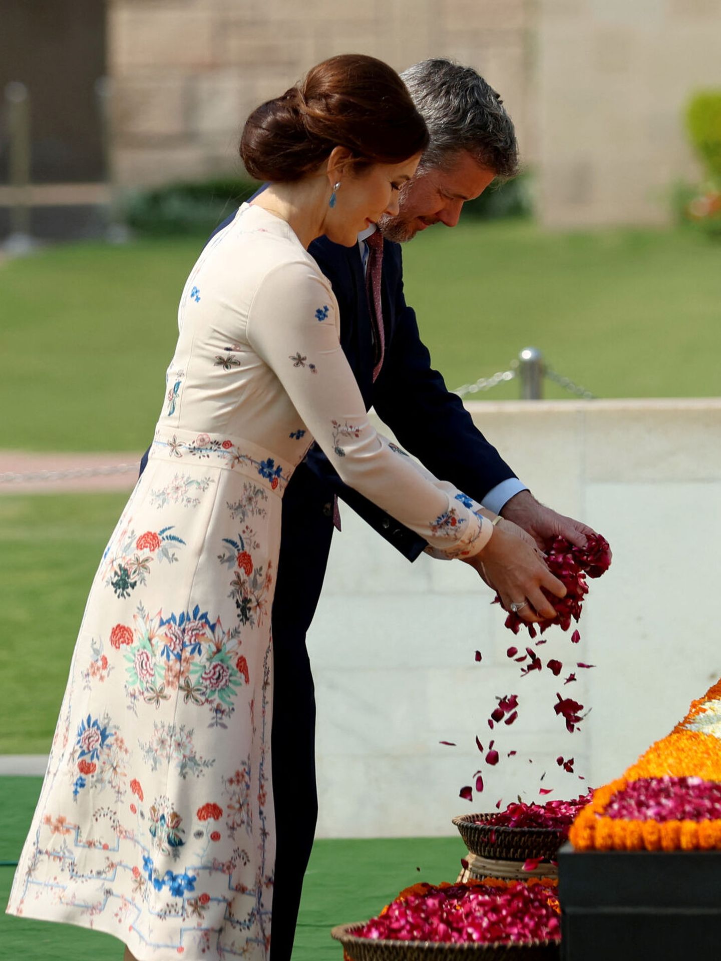 Los príncipes herederos de Dinamarca,  este lunes en la India. (Reuters/Altaf Hussain)