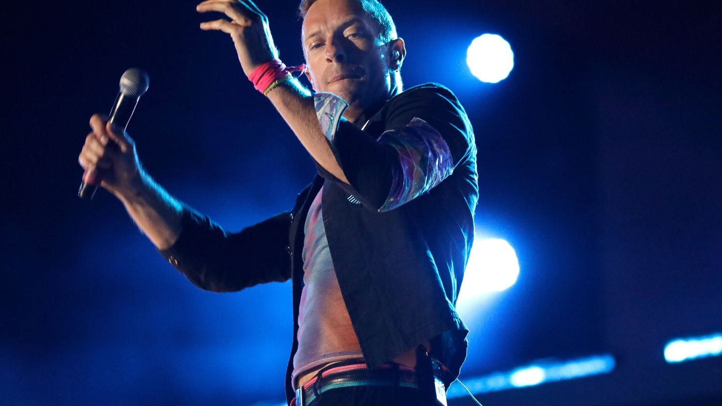 Chris Martin, cantante de Coldplay. Foto: EFE/Peter Foley 