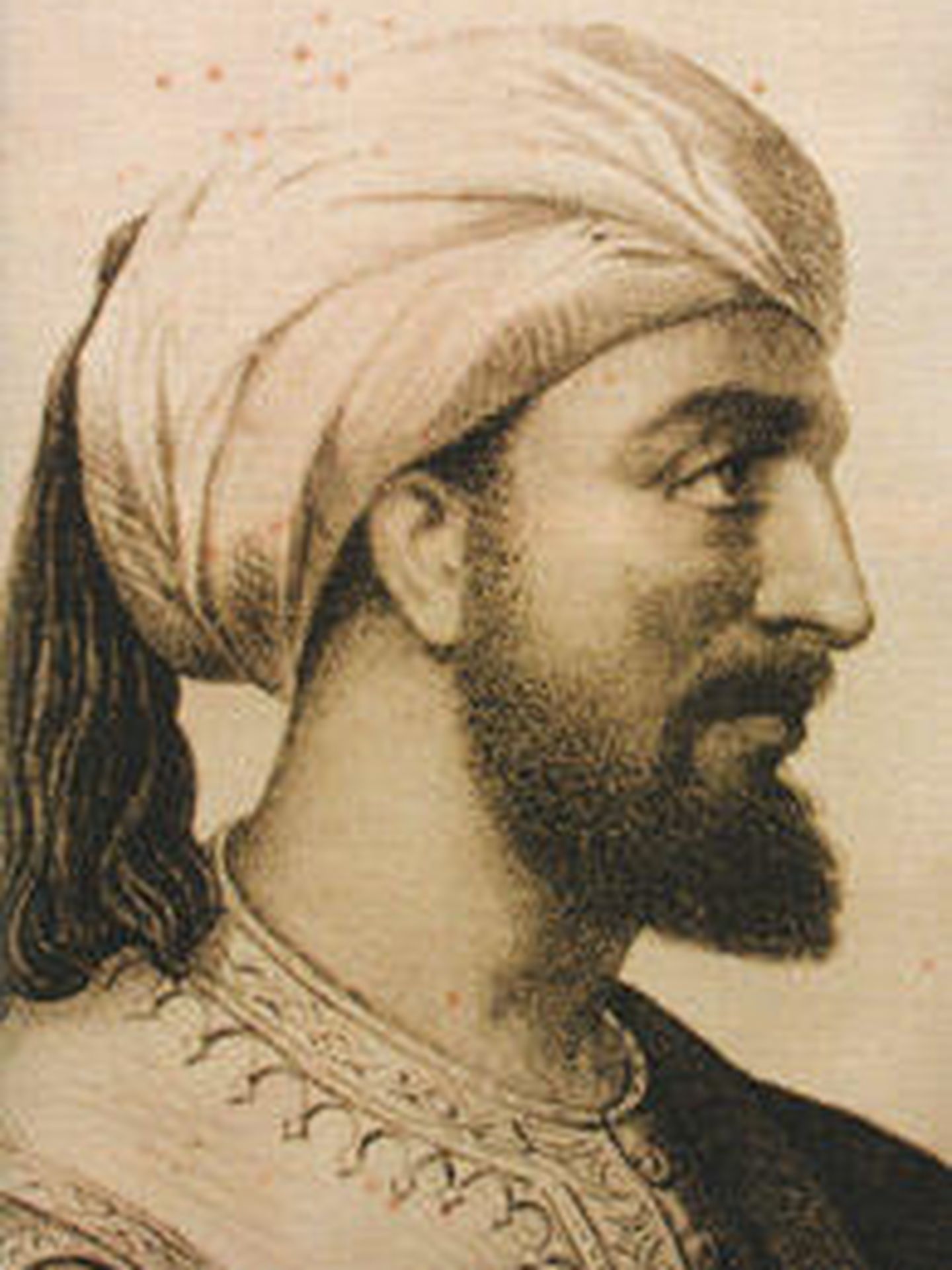 Abderramán III, según un grabado del siglo XIX.