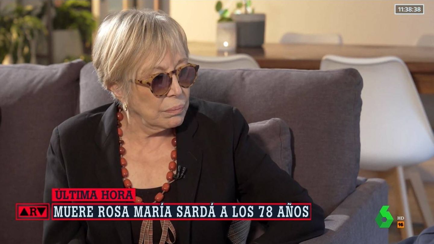 Rosa María Sardà, en la entrevista con su hermano. (Atresmedia)
