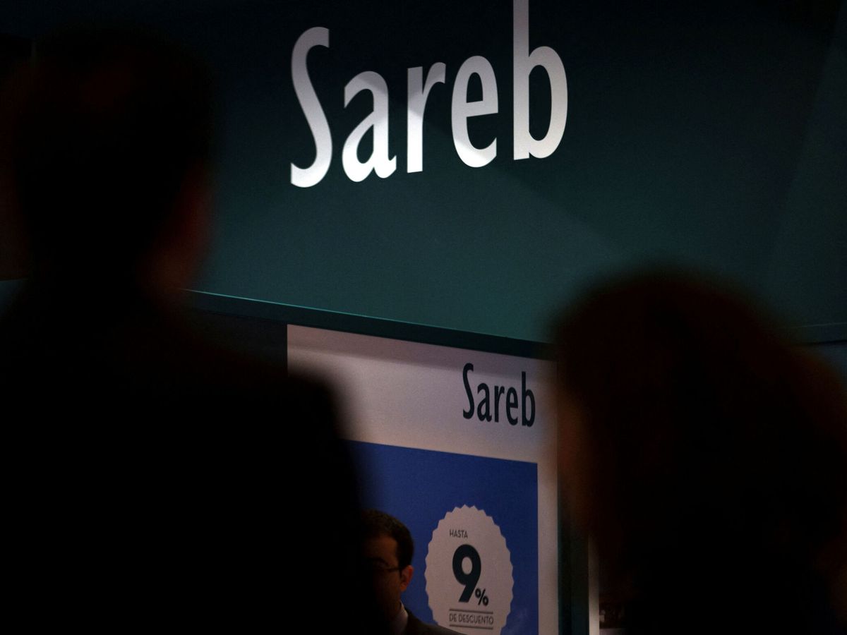 Foto: Imagen del logo de Sareb. (Reuters/Sergio Pérez)
