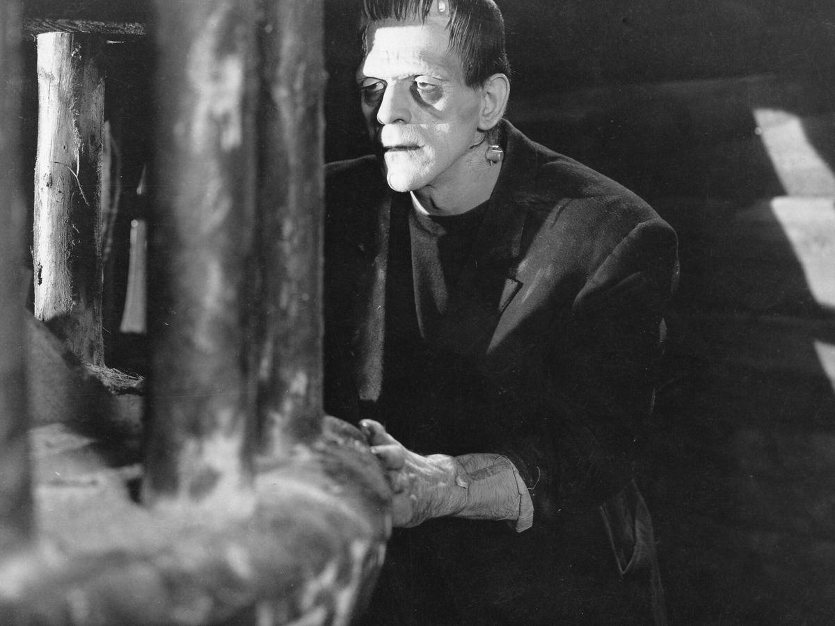 Foto: Boris Karloff, caracterizado como Frankenstein. (CP)